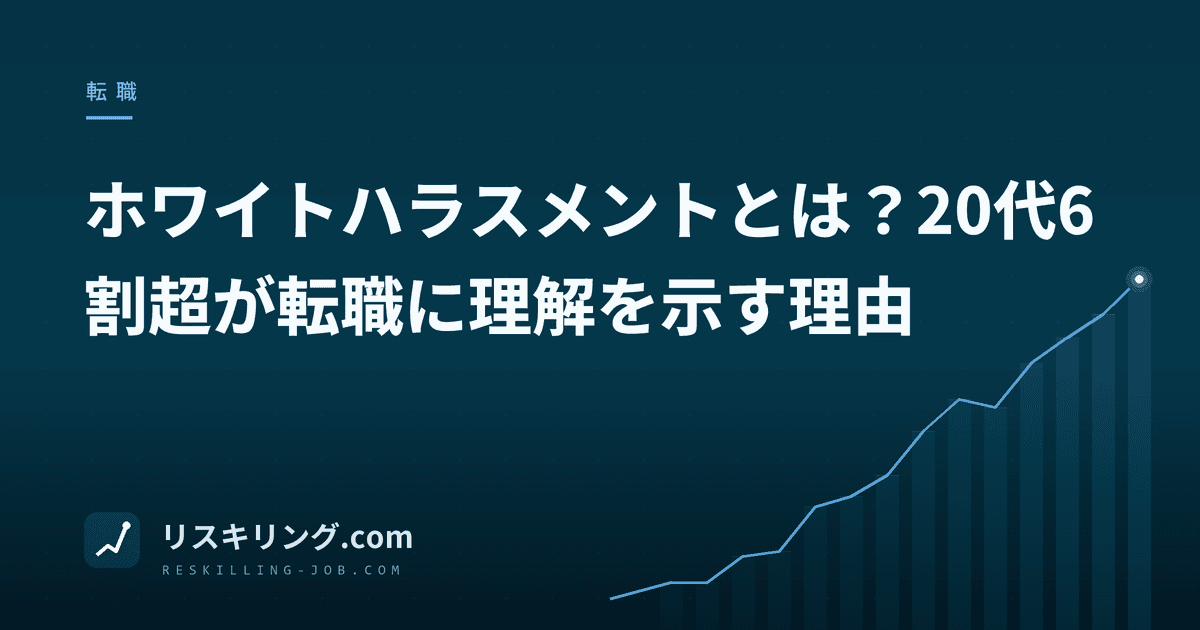 ホワイトハラスメントとは？20代6割超が転職に理解を示す理由