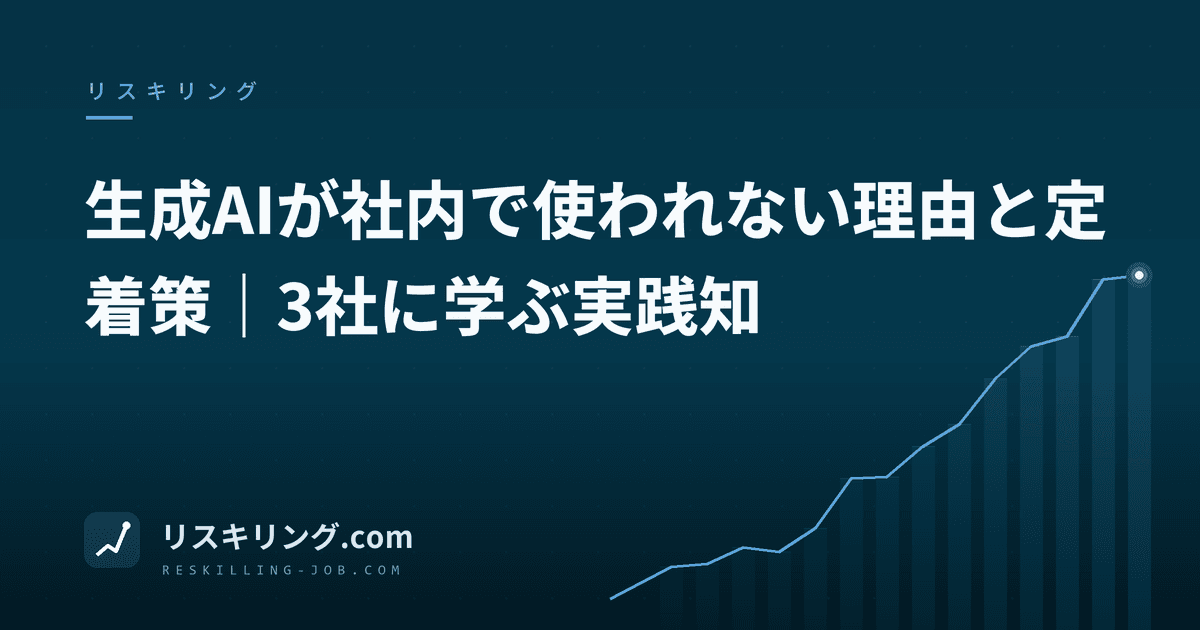 生成AIが社内で使われない理由と定着策|3社に学ぶ実践知