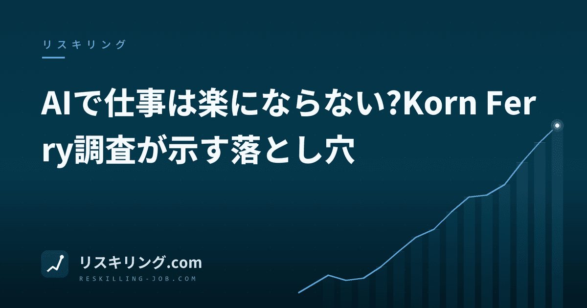 AIで仕事は楽にならない?Korn Ferry調査が示す落とし穴