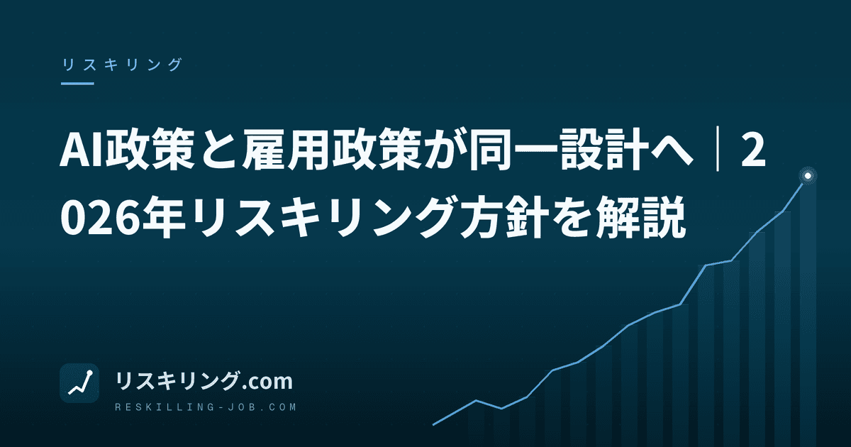 AI政策と雇用政策が同一設計へ|2026年リスキリング方針を解説