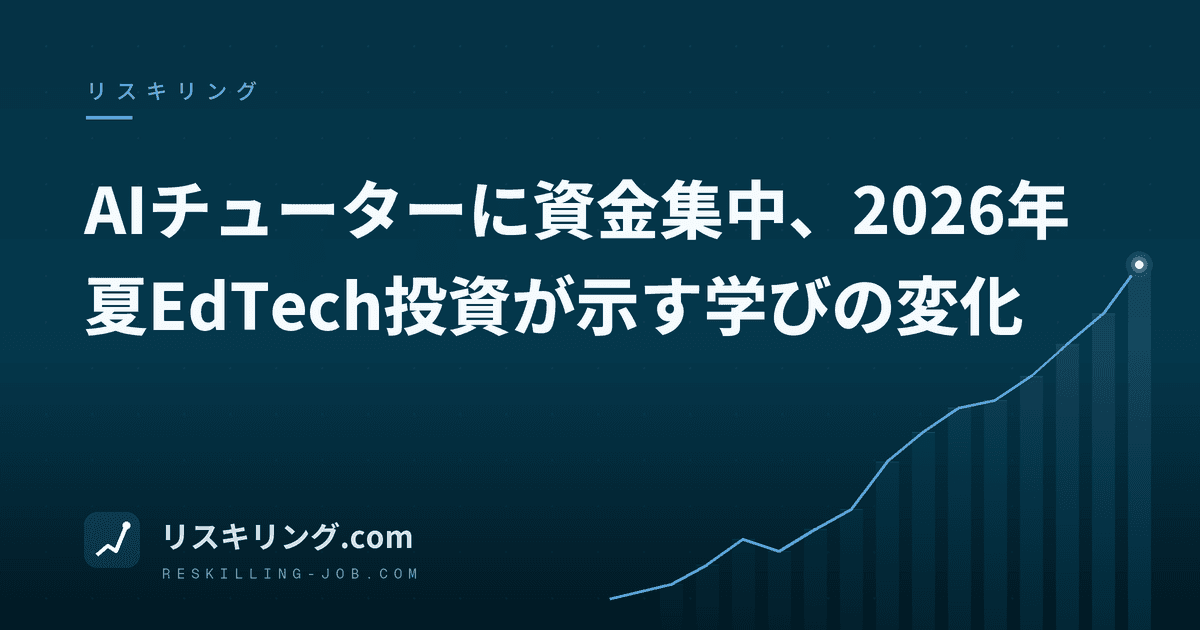 AIチューターに資金集中、2026年夏EdTech投資が示す学びの変化